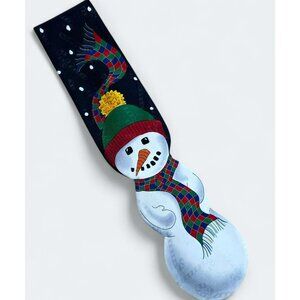 VTG Snowman Holiday Neck Tie Candy Cane Snow Christmas Novelty Jolly Holly Korea